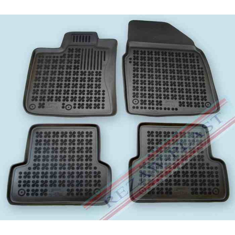 Car rubber floor mats black NISSAN QASHQAI (2007-2014) 201808