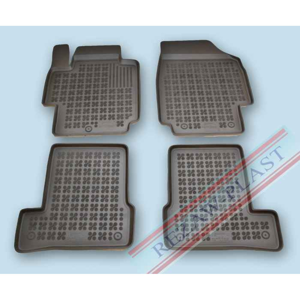 Car rubber floor mats black NISSAN MICRA III (2002-2007)  201810