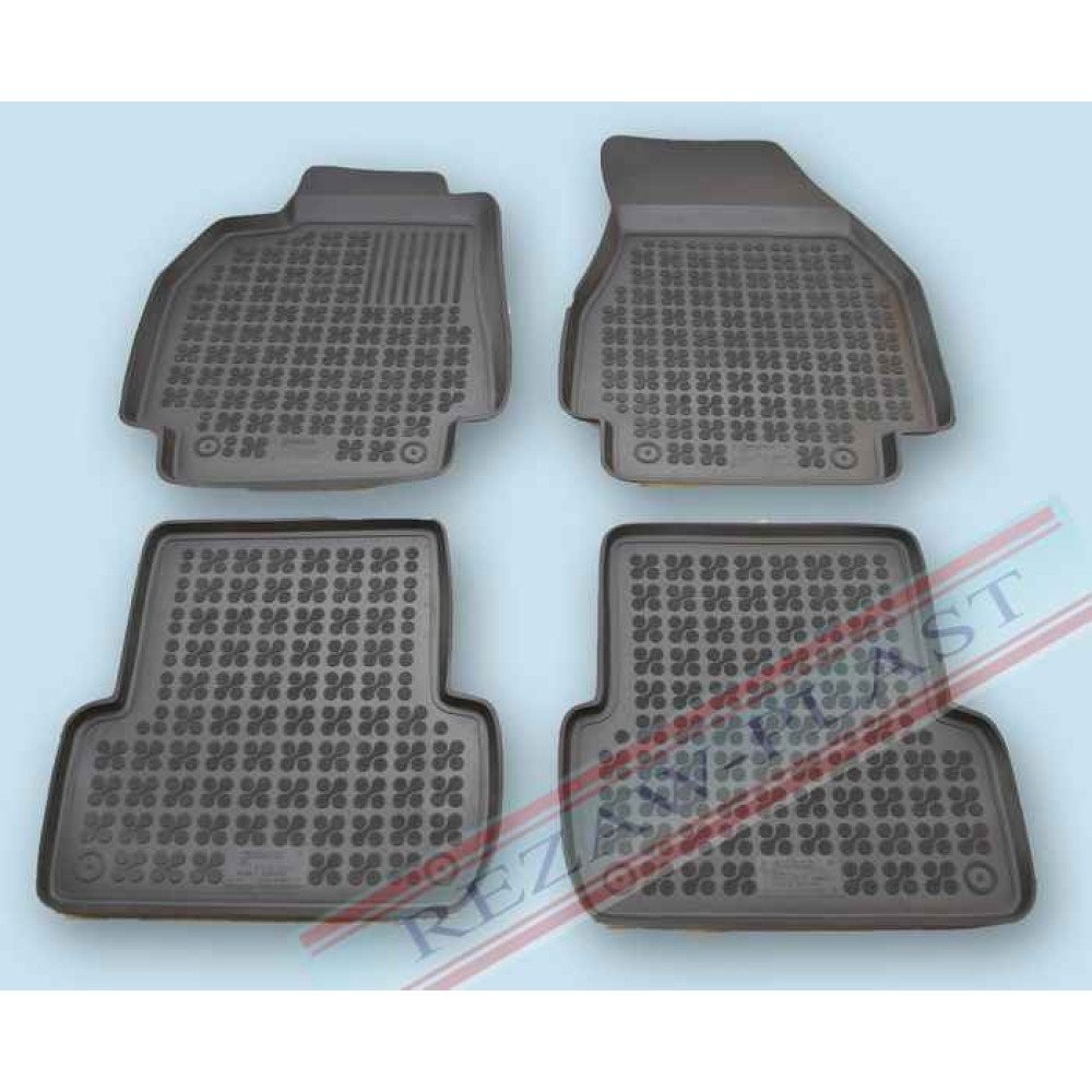 Car rubber floor mats black RENAULT MEGANE II (2002-2009)  201901