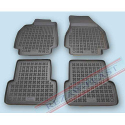 Car rubber floor mats black RENAULT MEGANE II (2002-2009)  201901