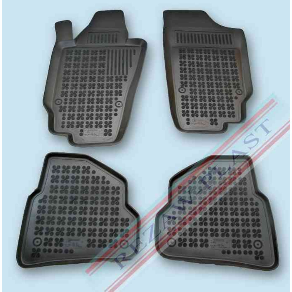 Car rubber floor mats black SEAT IBIZA (2008-...)  202004