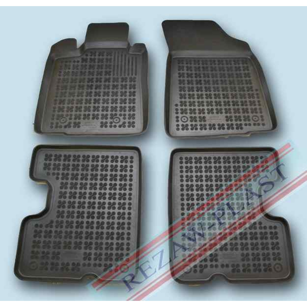 Car rubber floor mats black DACIA LOGAN Kombi (2008-2013)  203402