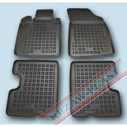 Car rubber floor mats black DACIA LOGAN Kombi (2008-2013)  203402