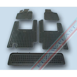 Car rubber floor mats black CHRYSLER GRAND VOYAGER (2008-2015)(7s.) 203701