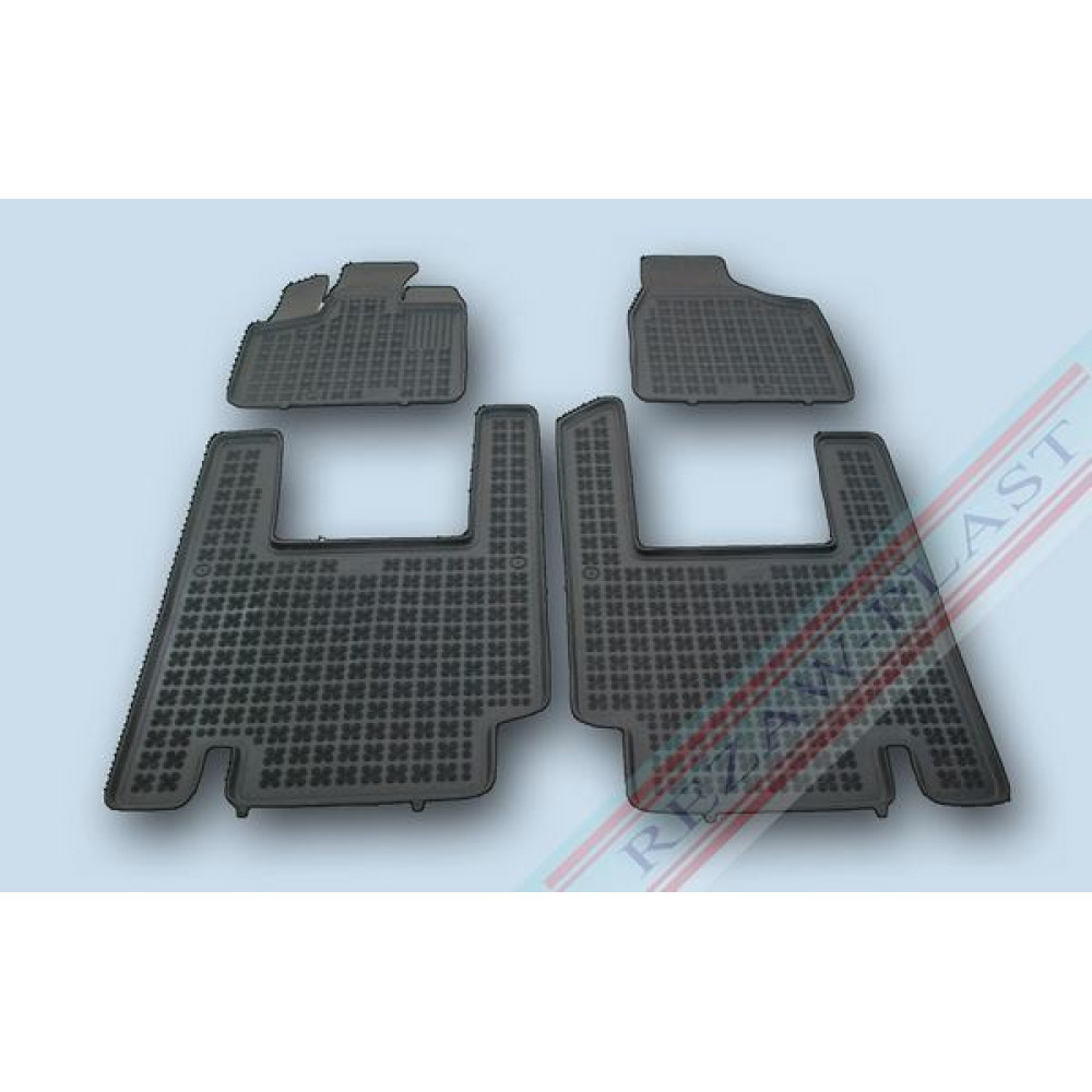 Car rubber floor mats black CHRYSLER GRAND VOYAGER (5s.)(2008-2015) 203701A