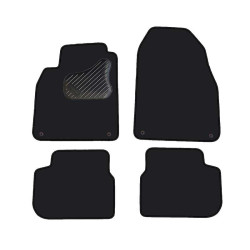 Alfombrillas textiles negras para coche SAAB 9-3 (2003-2012) ECONÓMICAS