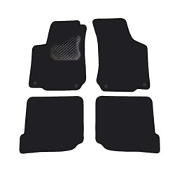 Alfombrillas textiles negras para coche SEAT LEON (1999-2005) ECONÓMICAS