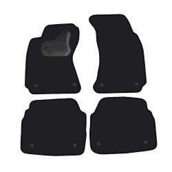 Car textile mats black SKODA SUPERB (2008-...) ECONOMIC