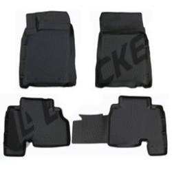 Car rubber floor mats black 3D SSANGYONG ACTYON (2006-2011)
