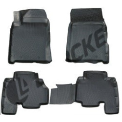 Car rubber floor mats black 3D SSANGYONG KYRON (2005-...)