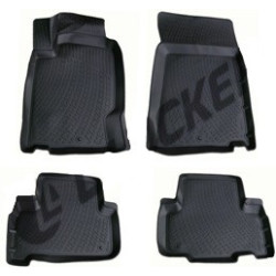 Car rubber floor mats black 3D SSANGYONG REXTON (2002-2012)