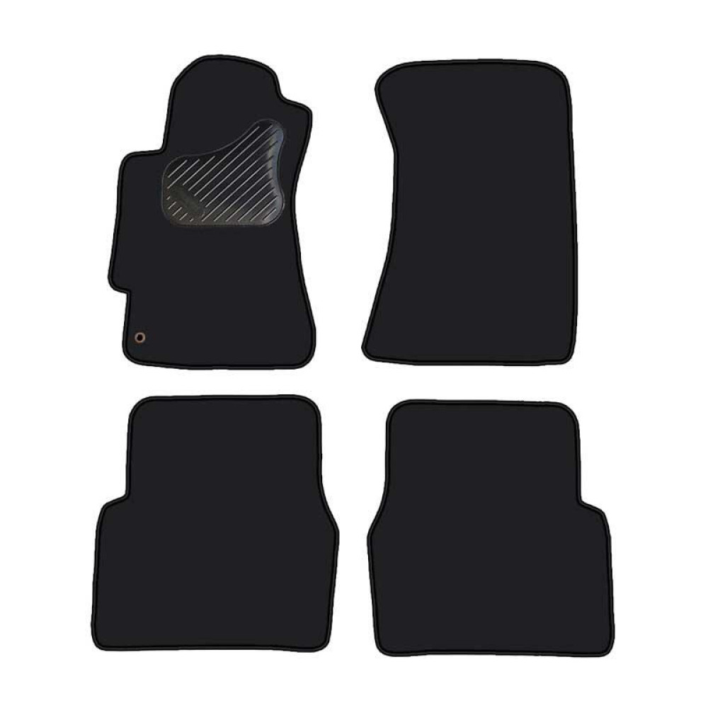 Car textile mats black SUBARU IMPREZA (2000-2007) ECONOMIC