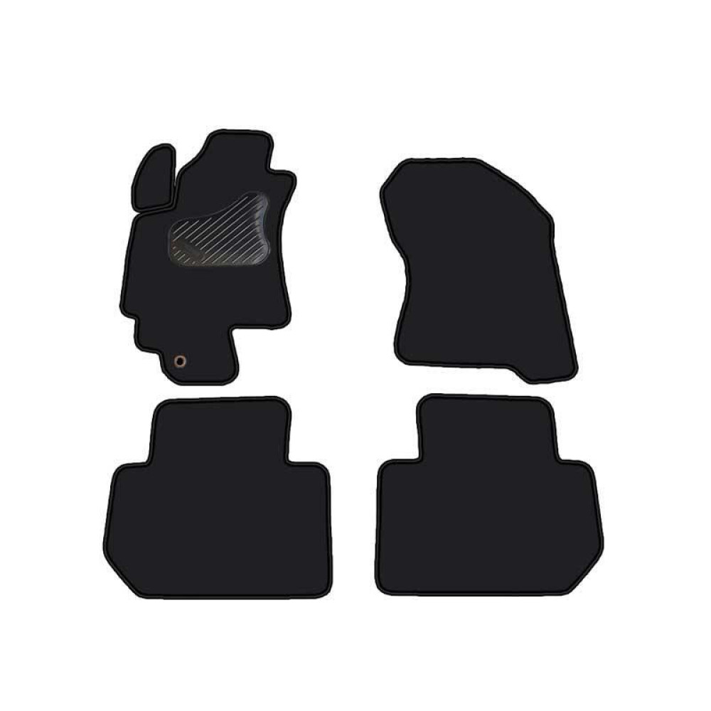 Car textile mats black SUBARU TRIBECA (2005-...) ECONOMIC