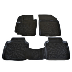 Alfombrillas de goma para coche negras 3D SUZUKI SX4 II S-Cross (2013-...)