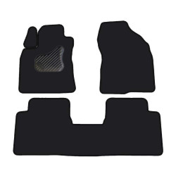 Car textile mats black TOYOTA AVENSIS (2009-...) ECONOMIC (LT)