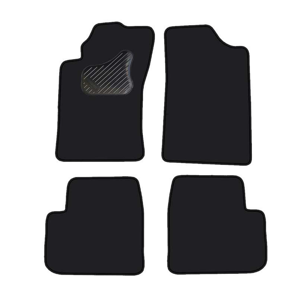 Car textile mats black TOYOTA AVENSIS (1998-2003) ECONOMIC