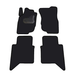 Car textile mats black TOYOTA HILUX (2005-...) ECONOMIC