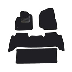 Car textile mats black TOYOTA LAND CRUISER 100 (1998-2007) ECONOMIC
