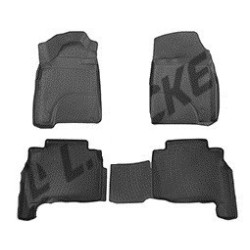 Car rubber floor mats black 3D TOYOTA LAND CRUISER 200 (2007-...)