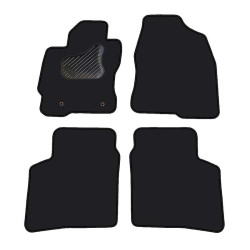 Car textile mats black TOYOTA PRIUS (2004-2009) ECONOMIC