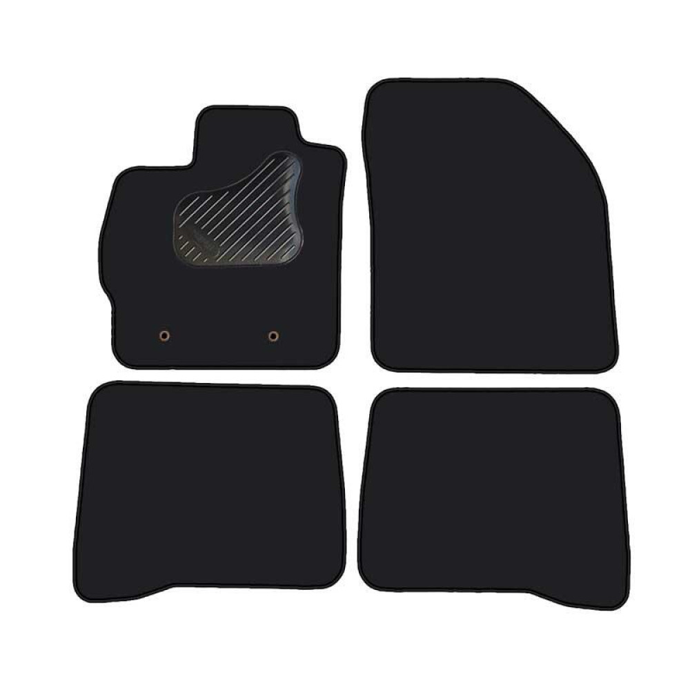 Car textile mats black TOYOTA PRIUS (2009-...) ECONOMIC