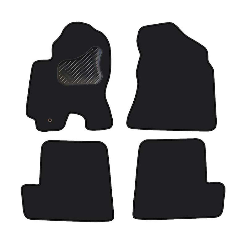 Car textile mats black TOYOTA RAV4 (2000-2004) ECONOMIC