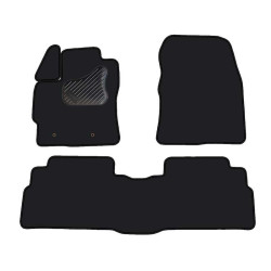 Car textile mats black TOYOTA VERSO (2009-...) ECONOMIC