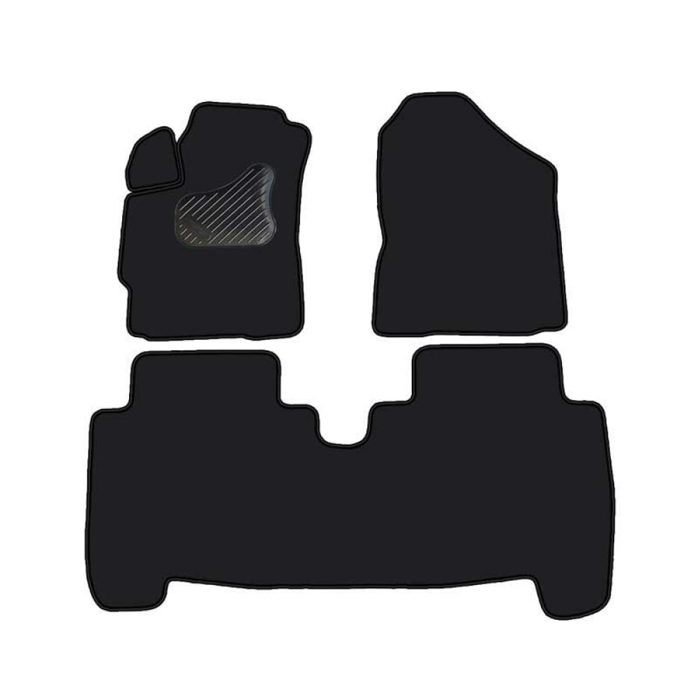 Car textile mats black TOYOTA YARIS (2005-2011) ECONOMIC (LT)