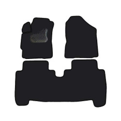 Car textile mats black TOYOTA YARIS (2005-2011) ECONOMIC (LT)