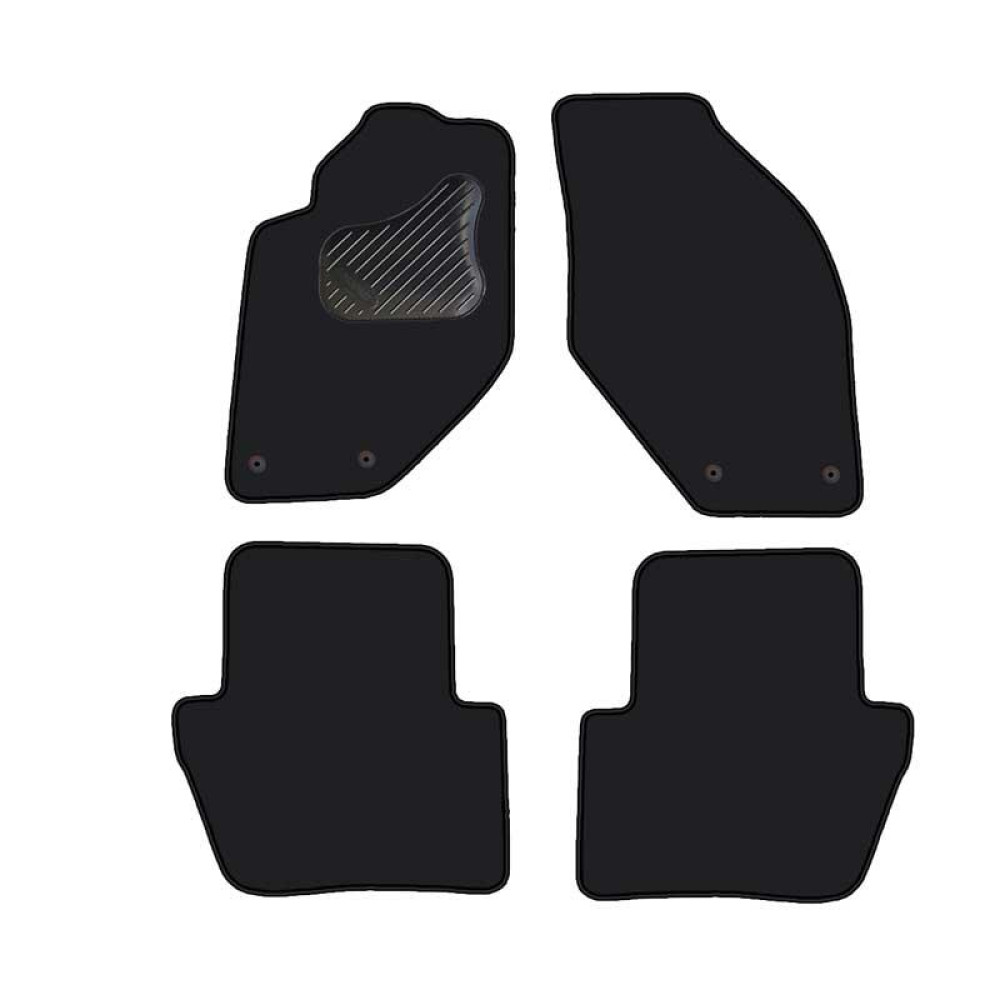Car textile mats black VOLVO V70 (1997-2000) ECONOMIC