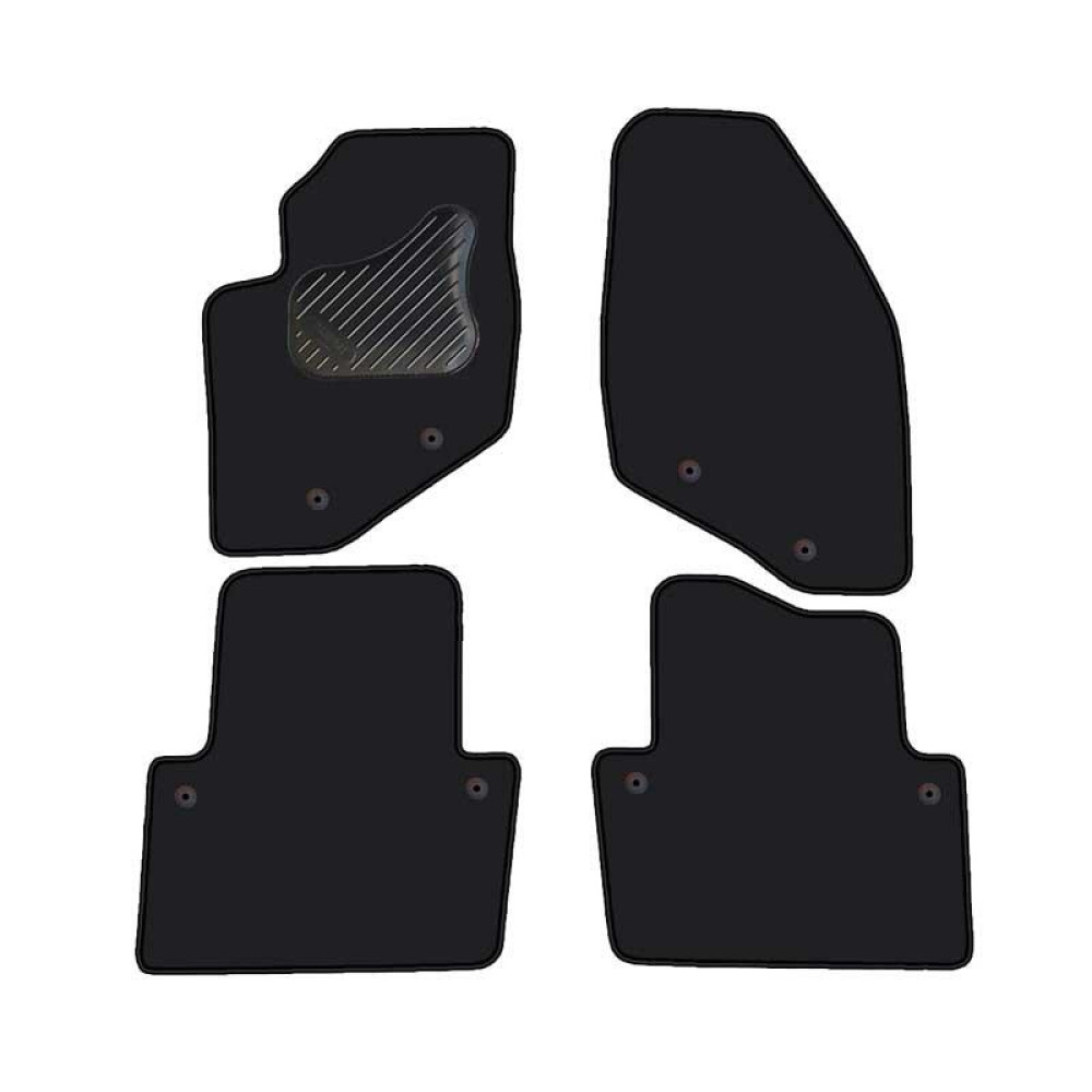 Car textile mats black VOLVO S80 (1998-2005) ECONOMIC