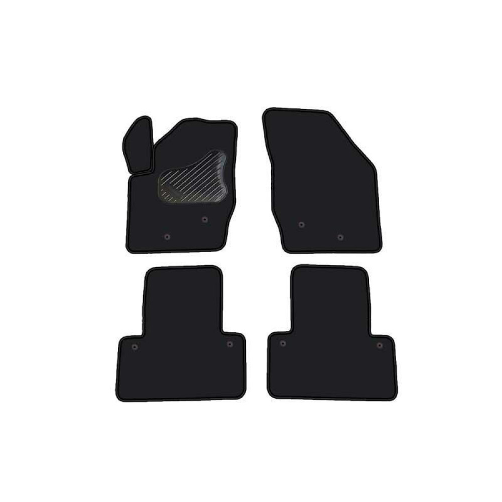 Car textile mats black VOLVO XC90 (2002-2014) LUXE
