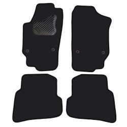 Car textile mats black VW POLO (2009-2016) ECONOMIC