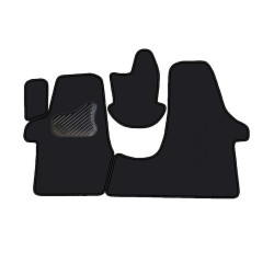 Alfombrillas textiles negras para coche VOLKSWAGEN T5 (3v) (2003-2015) ECONÓMICAS