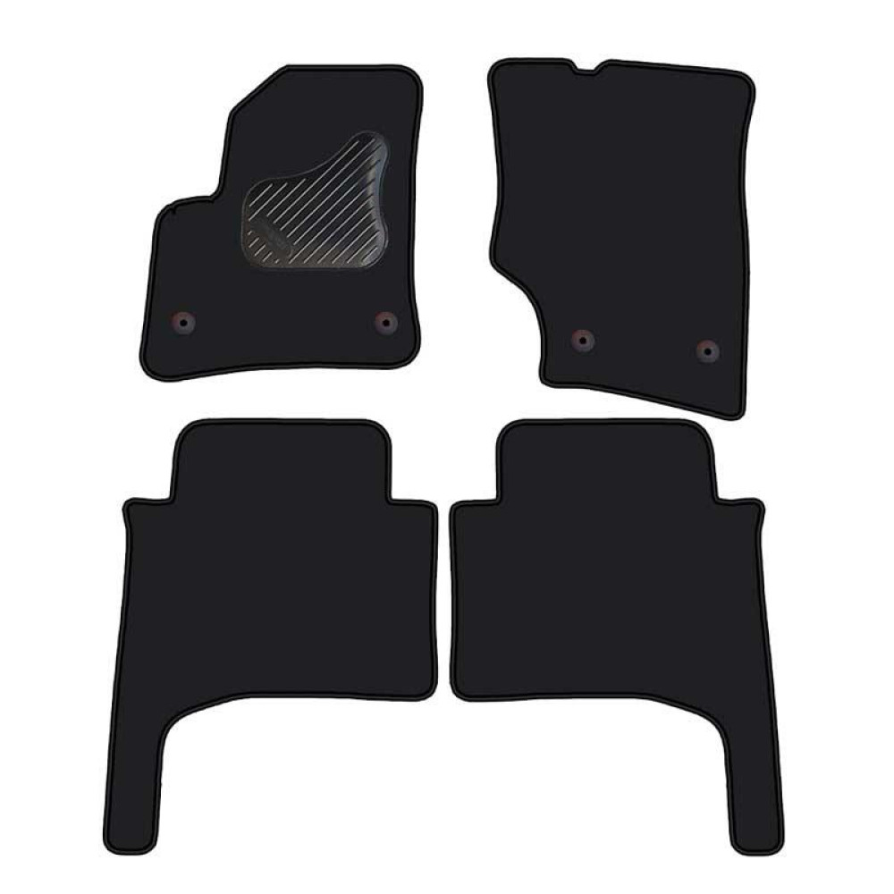 Car textile mats black VW TOUAREG (2002-2010) ECONOMIC