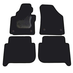 Car textile mats black VW TOURAN (5s.)(2003-2015) ECONOMIC